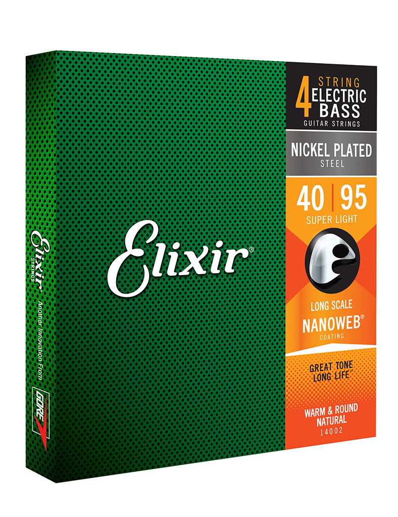 Elixir Nanoweb Coated Bass Guitar Strings Super Light (40-95)