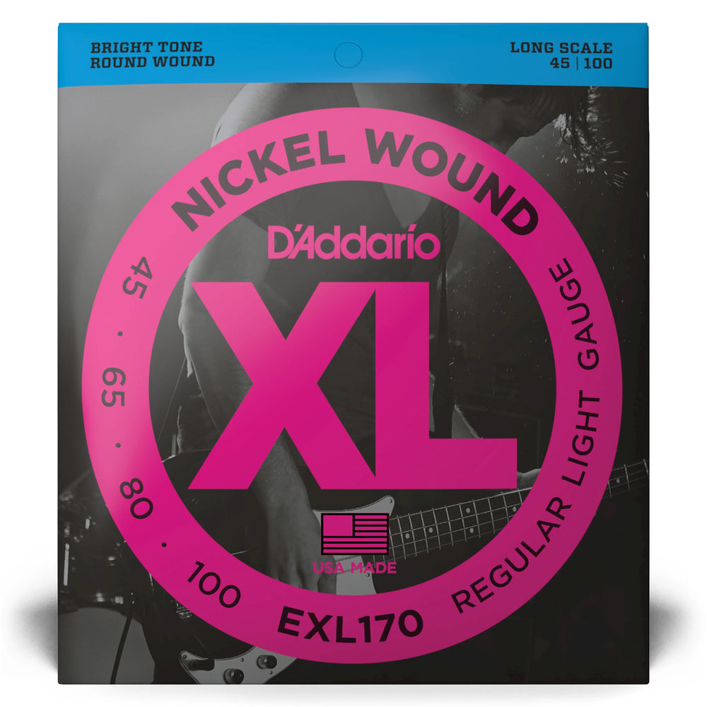 D'Addario XL Regular Light Bass Guitar Strings EXL170 - Music Vault