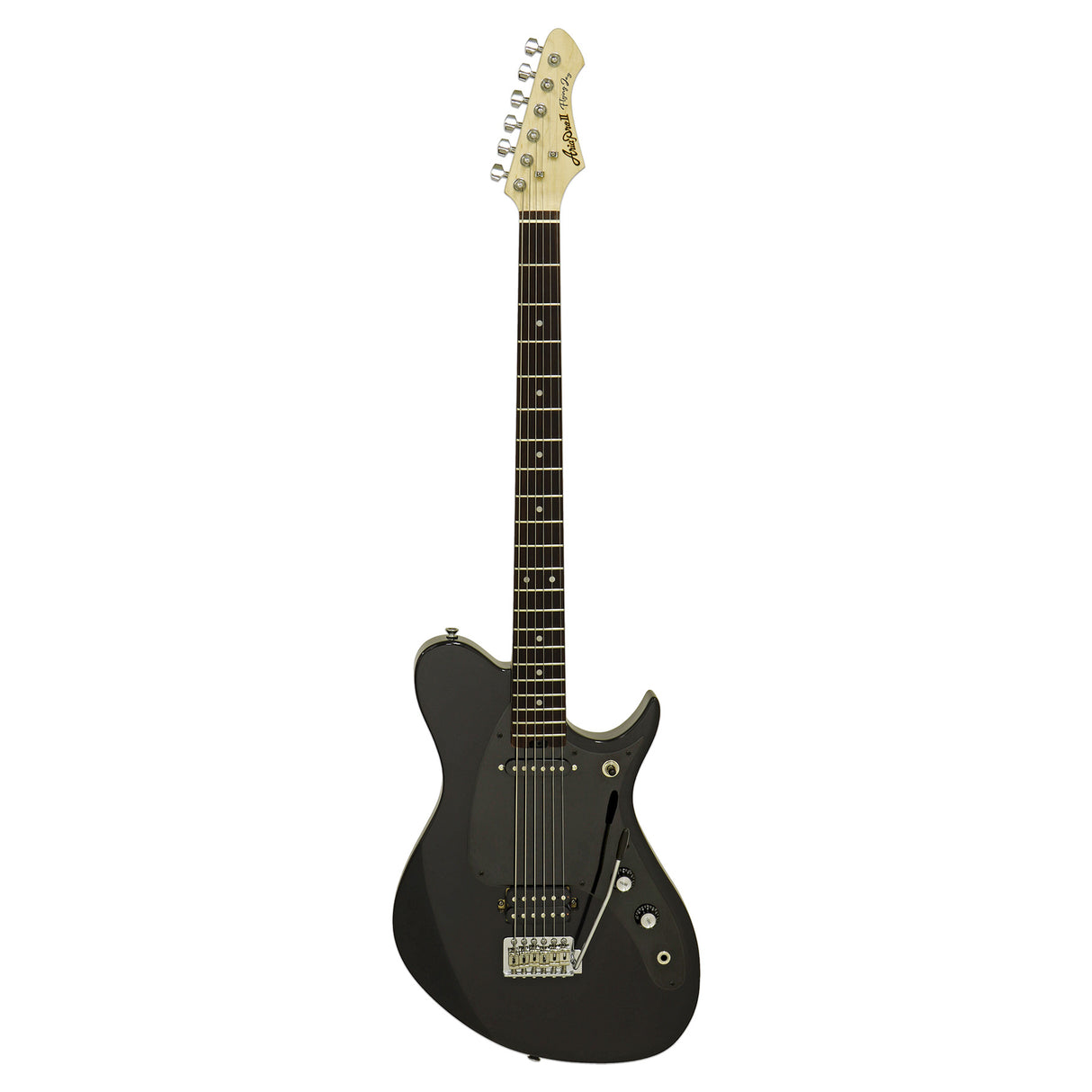 Aria Jet Baritone Electric Guitar Black - Music Vault