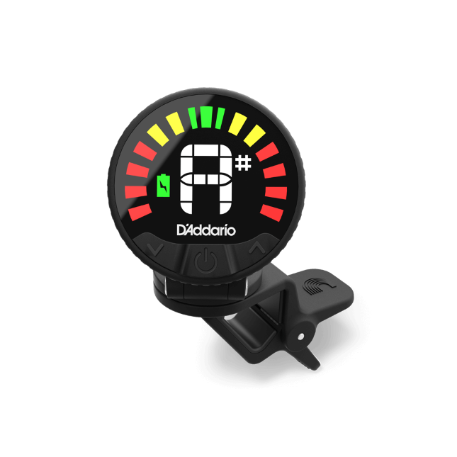 D'Addario Nexxus 360 Rechargeable Chromatic Guitar Headstock Tuner