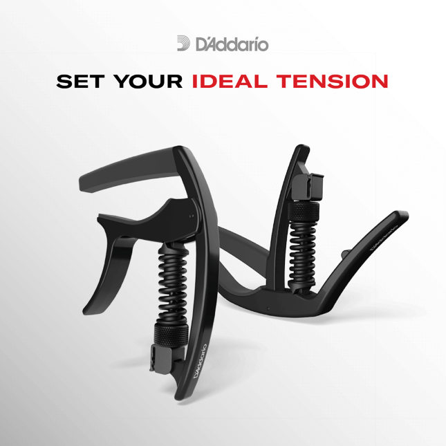 D'Addario Tri-Action Capo Black