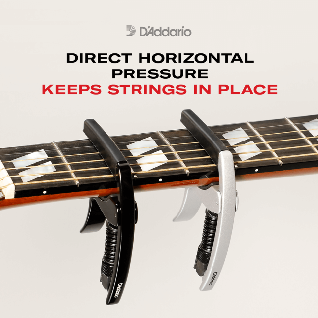D'Addario Tri-Action Capo Black