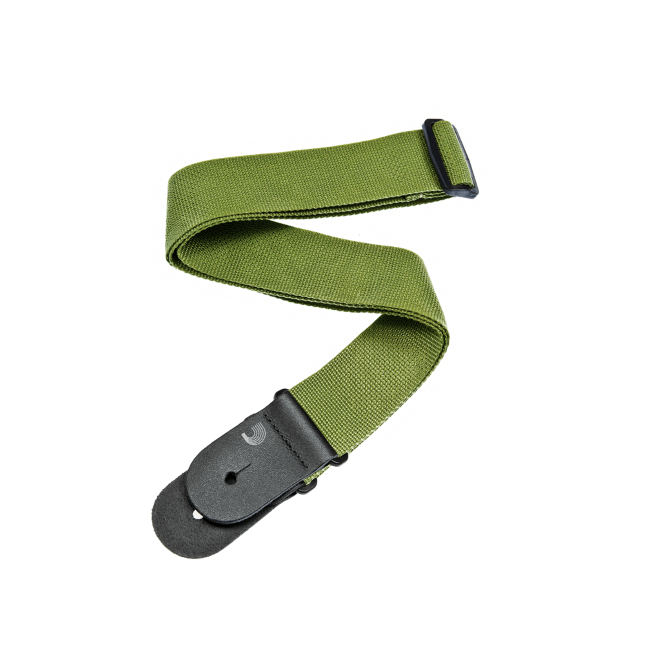 D'Addario Polypropylene Guitar Strap Green