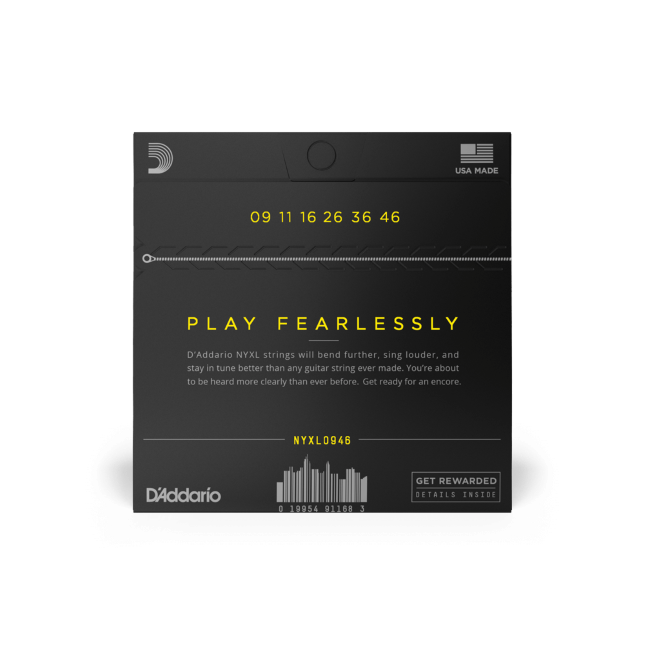 D'Addario NYXL Super Light Top/Regular Bottom Electric Guitar Strings 9-46