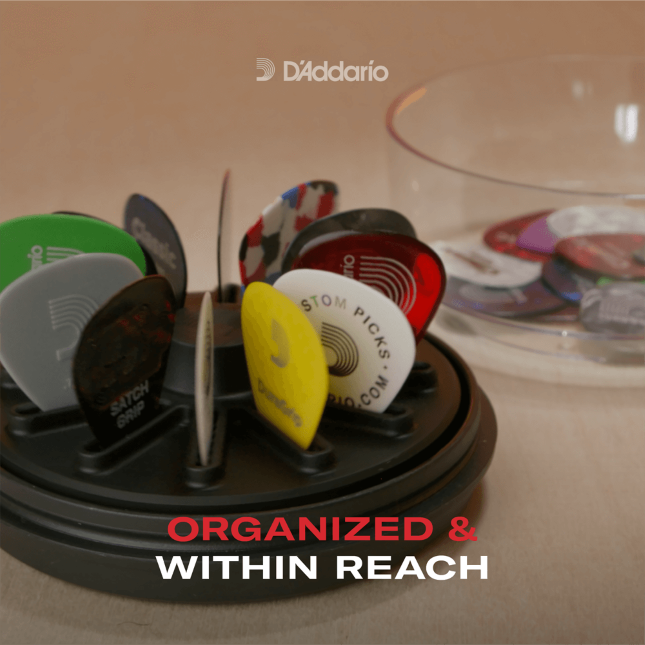 D'Addario Guitar Pick Holder 360