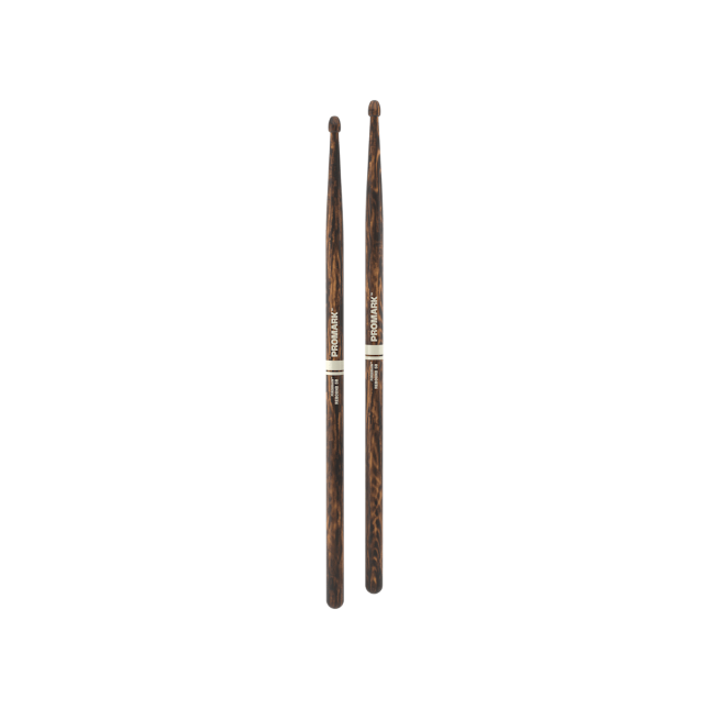 Promark Rebound 5B FireGrain Hickory Drumsticks Acorn Wood Tip