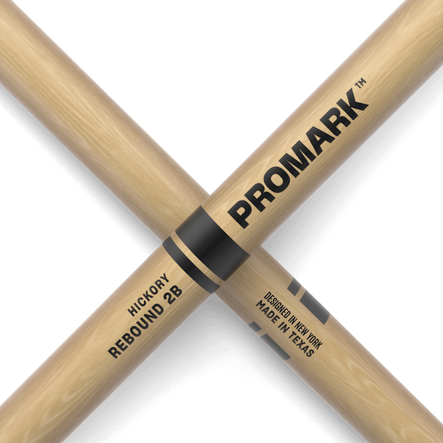 Promark Rebound 2B Hickory Drumsticks Acorn Wood Tip