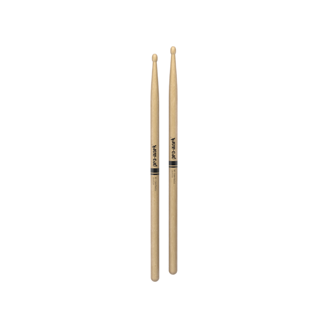 Promark Classic Forward 2B Hickory Drumsticks Oval Wood Tip