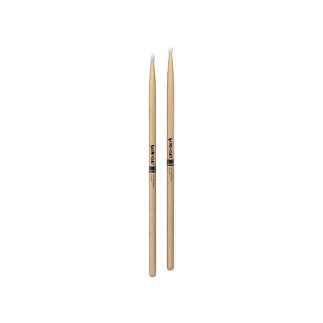 Promark Classic Forward 5A Hickory Drumsticks Oval Nylon Tip
