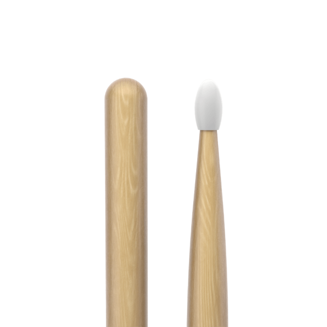 Promark Classic Forward 7A Hickory Drumsticks Oval Nylon Tip