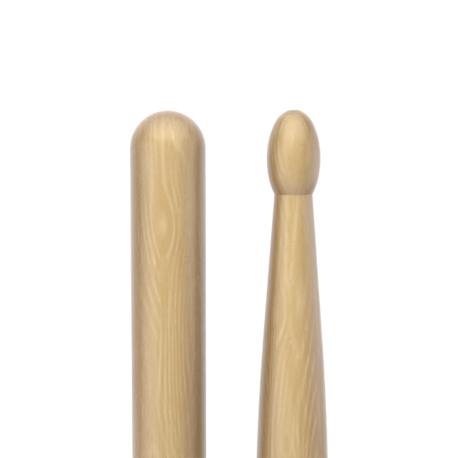 Promark Classic Forward 5B Hickory Drumsticks Oval Wood Tip