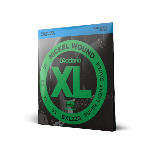 D'Addario XL Super Light Bass Guitar Strings EXL220