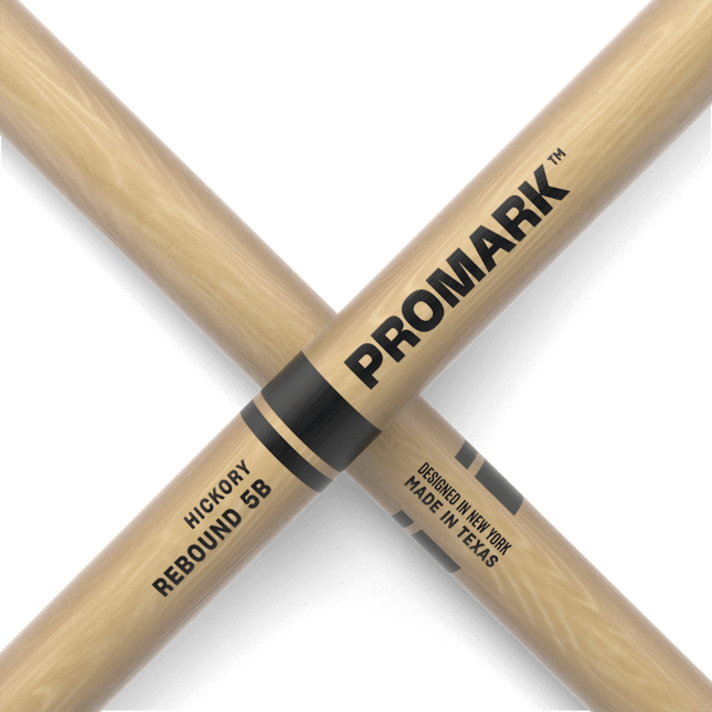 Promark Rebound 5B Hickory Drumsticks Acorn Wood Tip