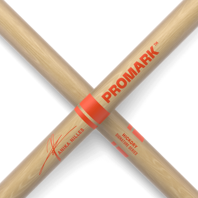 Promark Anika Niles Hickory Signature Series Drumsticks Wood Tip