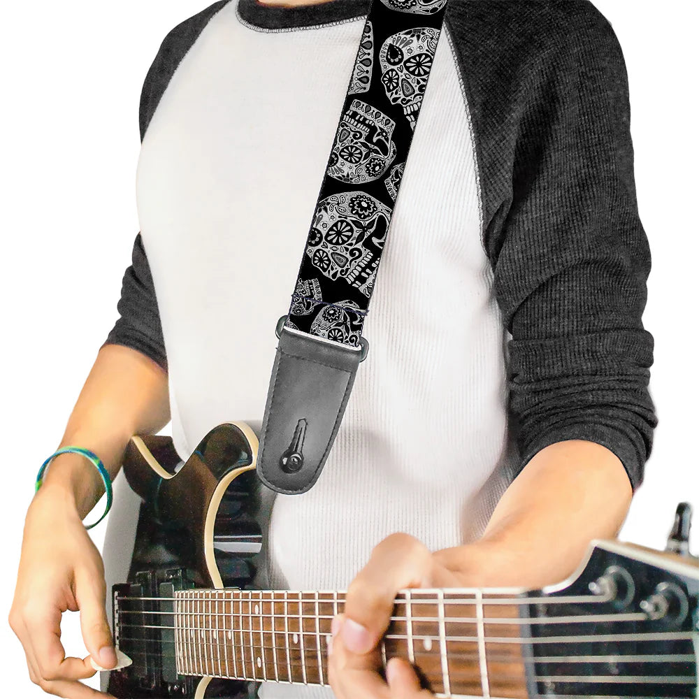 Buckle-Down Guitar Strap The Dust of Living II Sugar Skulls