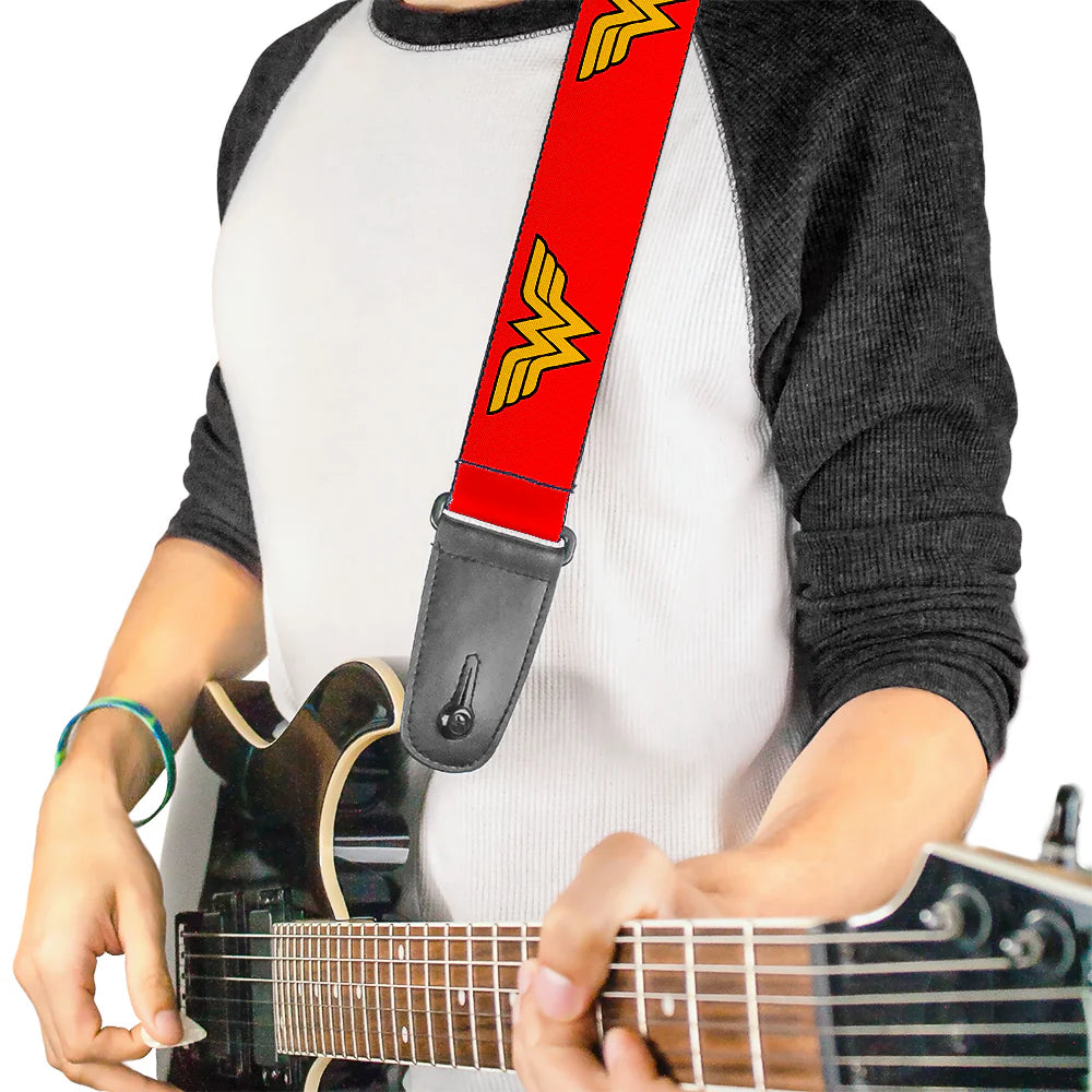 Buckle-Down Guitar Strap Wonder Woman Logo Red