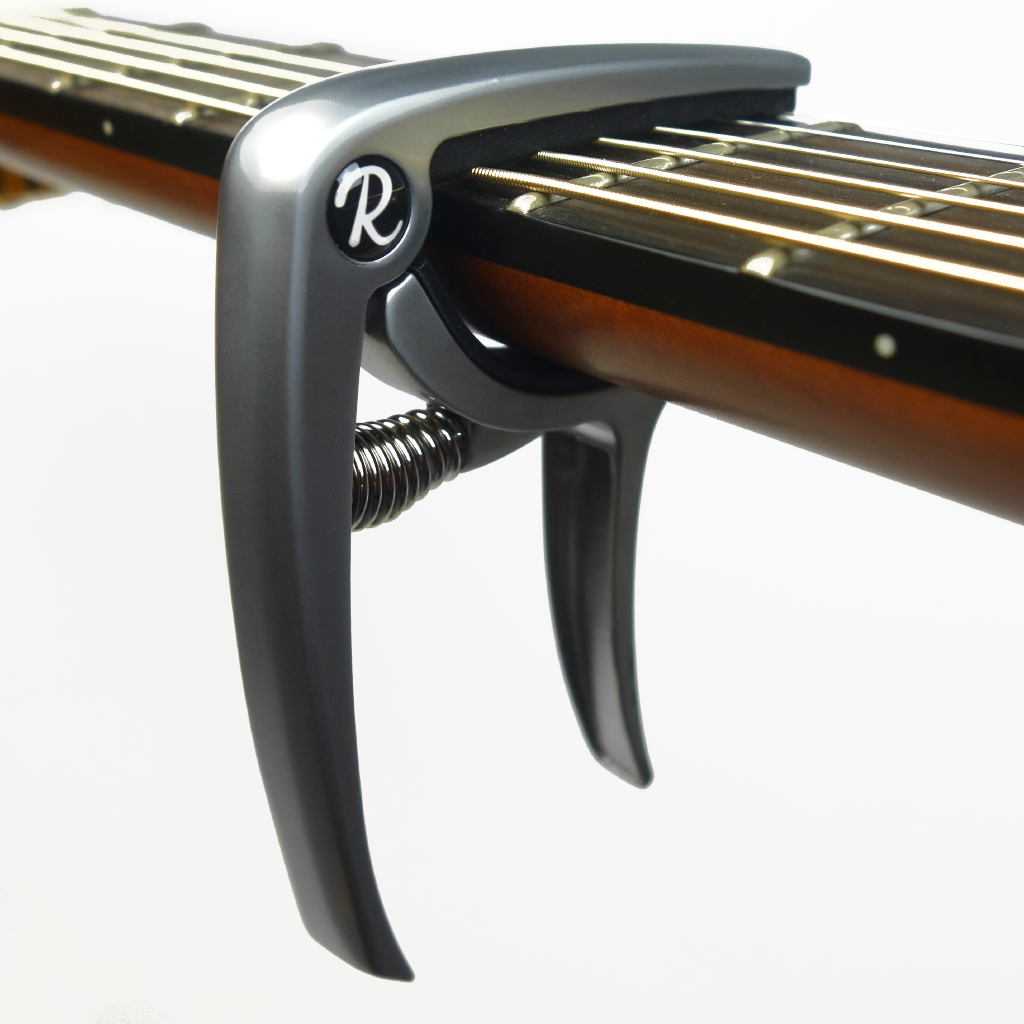 Riff Trigger Capo Electric/Acoustic Guitar Silver