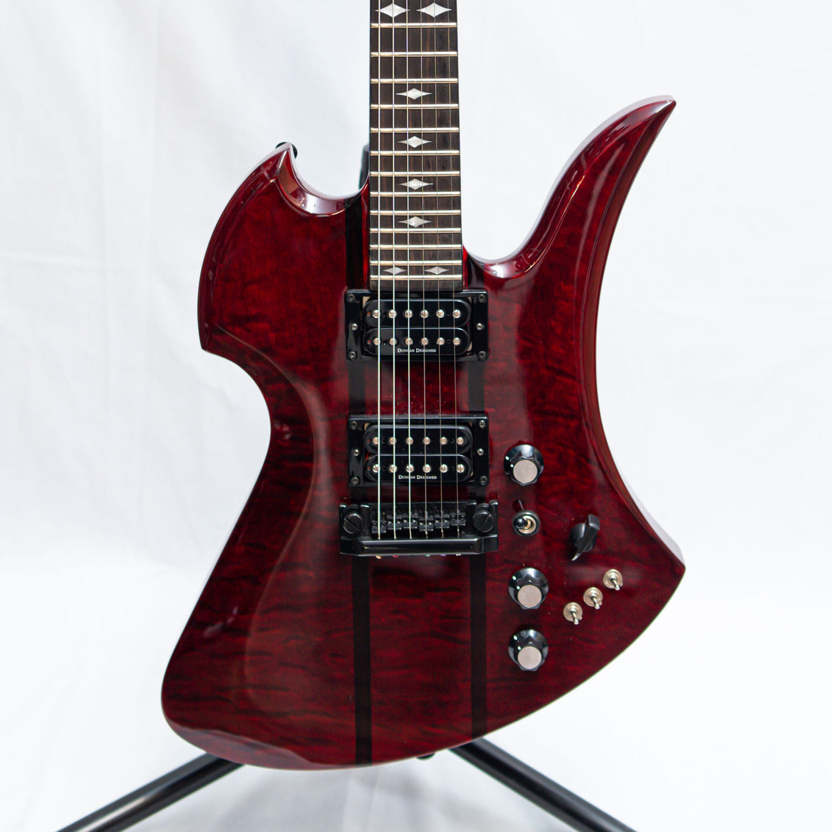 BC Rich Mockingbird STQ Red + Swan Flight Case (Pre-Owned) - Music Vault