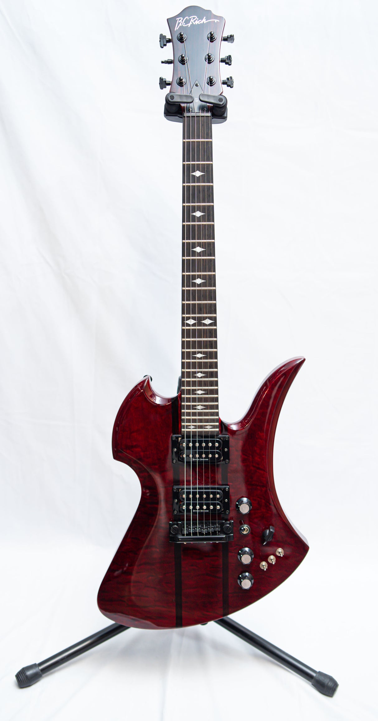 BC Rich Mockingbird STQ Red + Swan Flight Case (Pre-Owned) - Music Vault