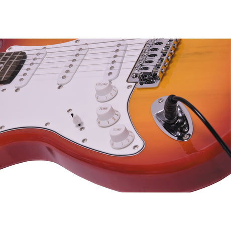 Chord CAL63/LH Electric Guitar Cherry Burst Left Handed - Music Vault