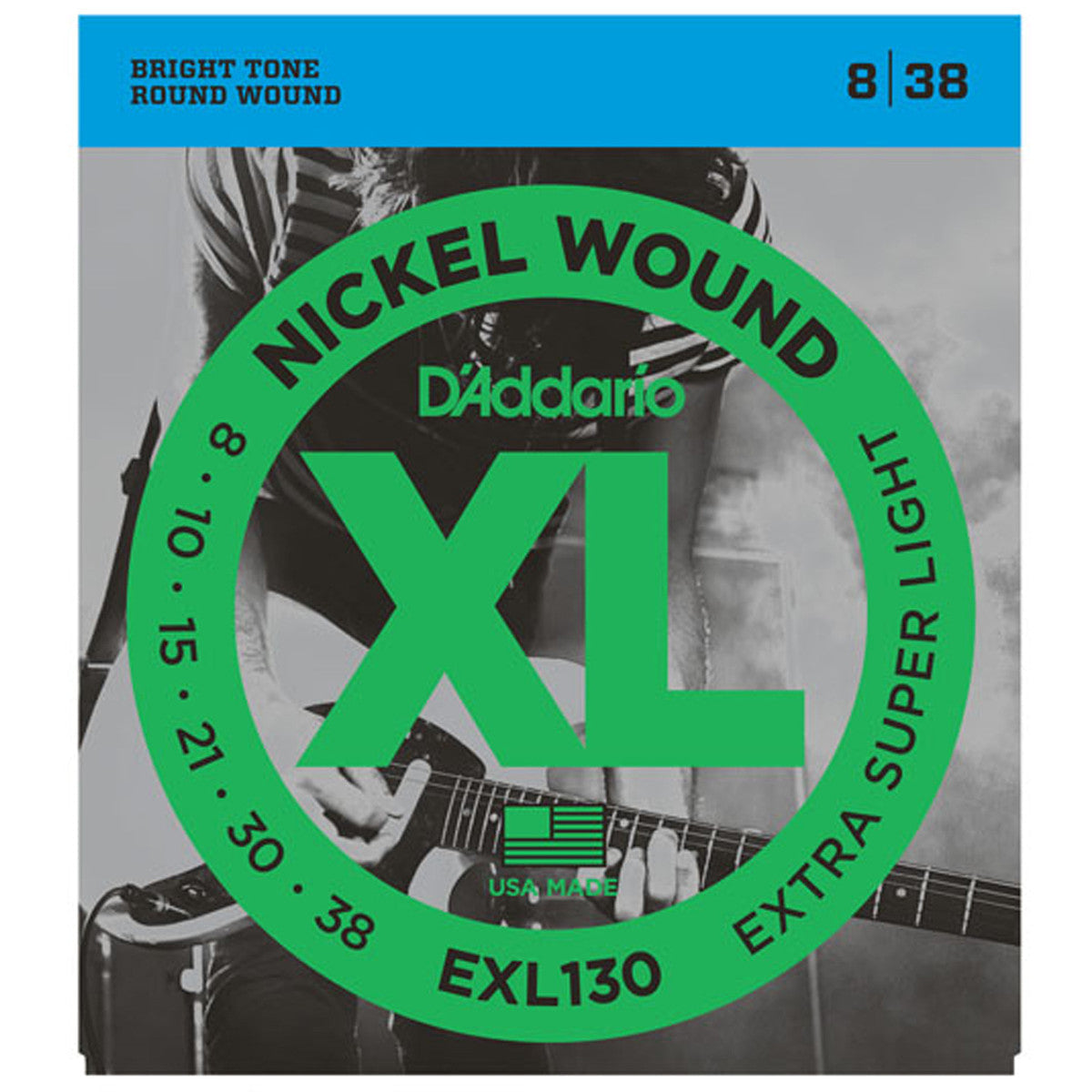 D'Addario XL Extra Super Light Electric Guitar Strings EXL130 - Music Vault