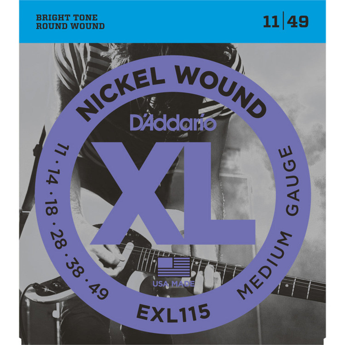 D'Addario XL Medium Electric Guitar Strings EXL115 - Music Vault