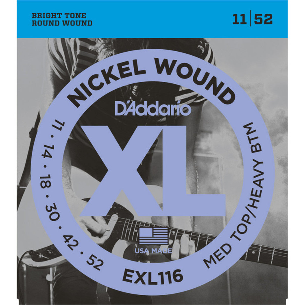 D'Addario XL Medium Top Heavy/Bottom Electric Guitar Strings EXL116 - Music Vault