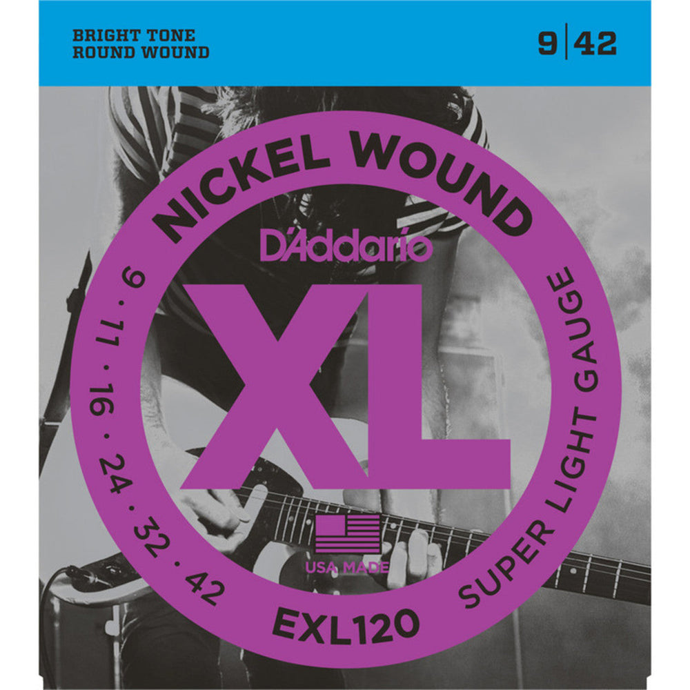 D'Addario XL Super Light Electric Guitar Strings EXL120 - Music Vault