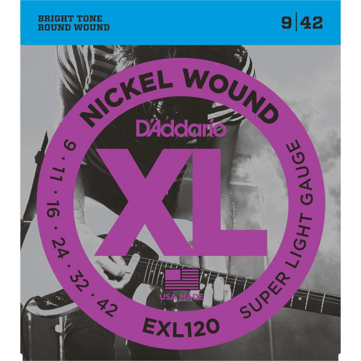 D'Addario XL Super Light Electric Guitar Strings EXL120 - Music Vault