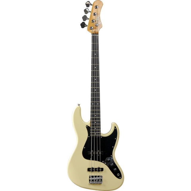 EKO VJB200 Electric Bass Guitar Cream - Music Vault