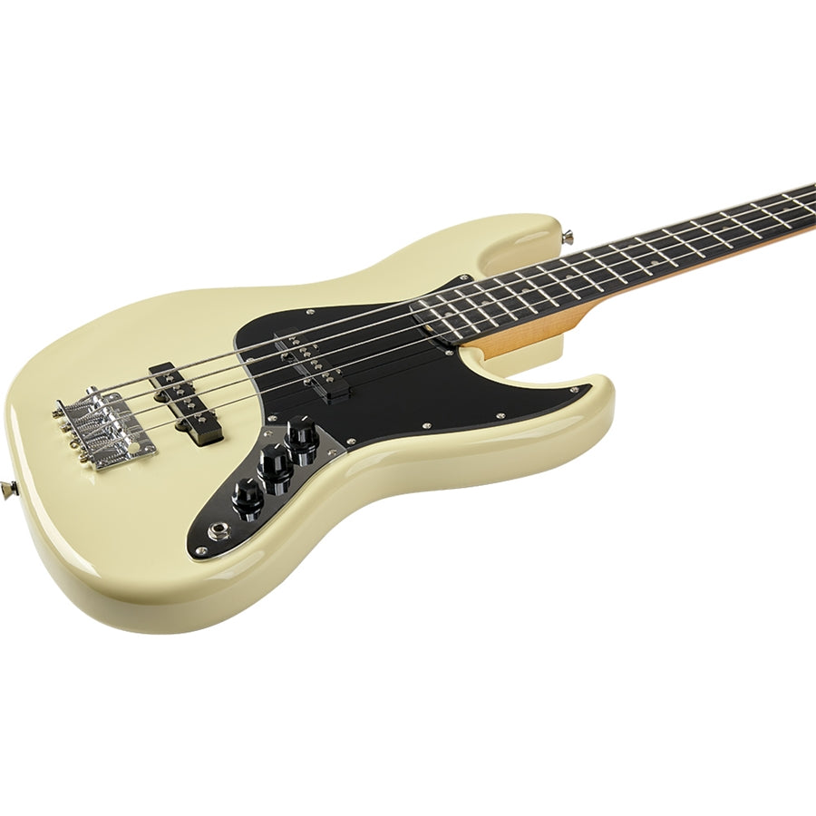 EKO VJB200 Electric Bass Guitar Cream - Music Vault