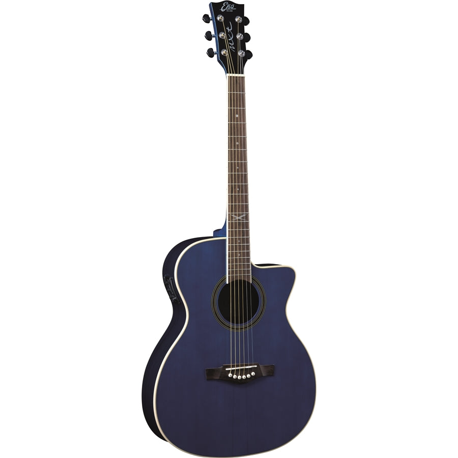 Eko NXT A100CE Electro Acoustic Cutaway Trans Blue - Music Vault