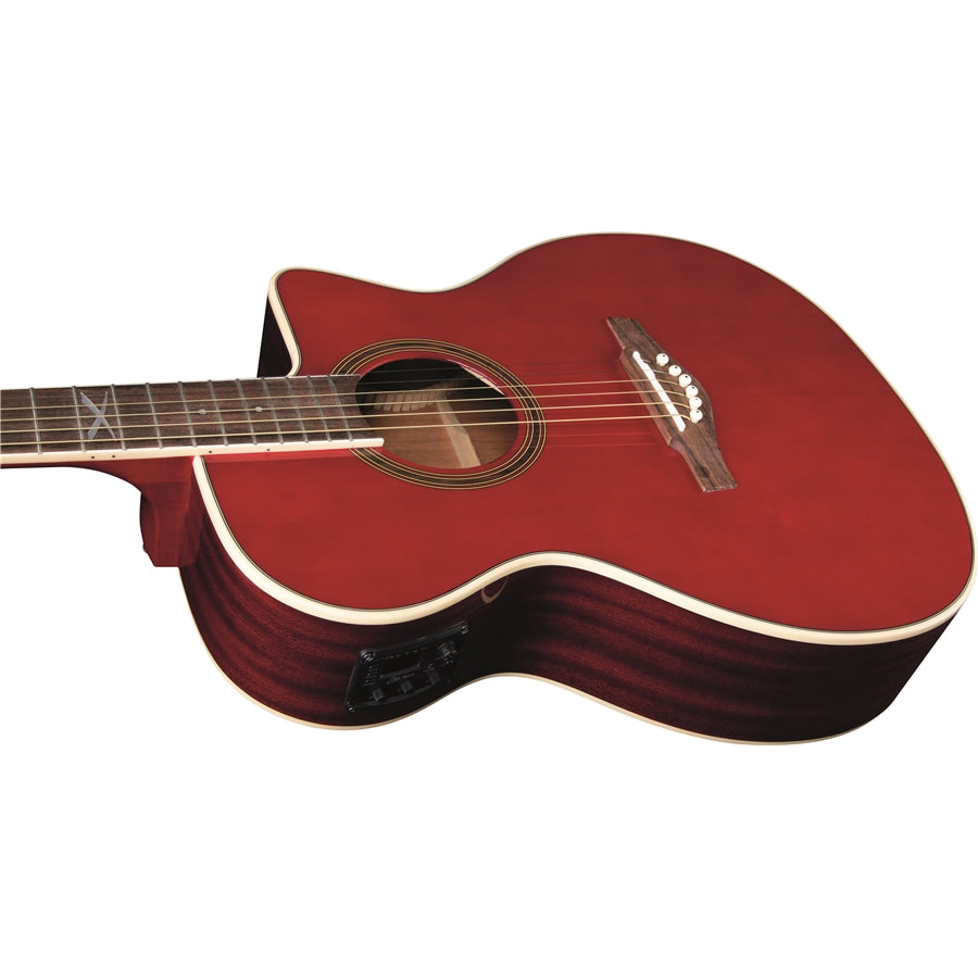 Eko NXT A100CE Electro Acoustic Cutaway Trans Red - Music Vault