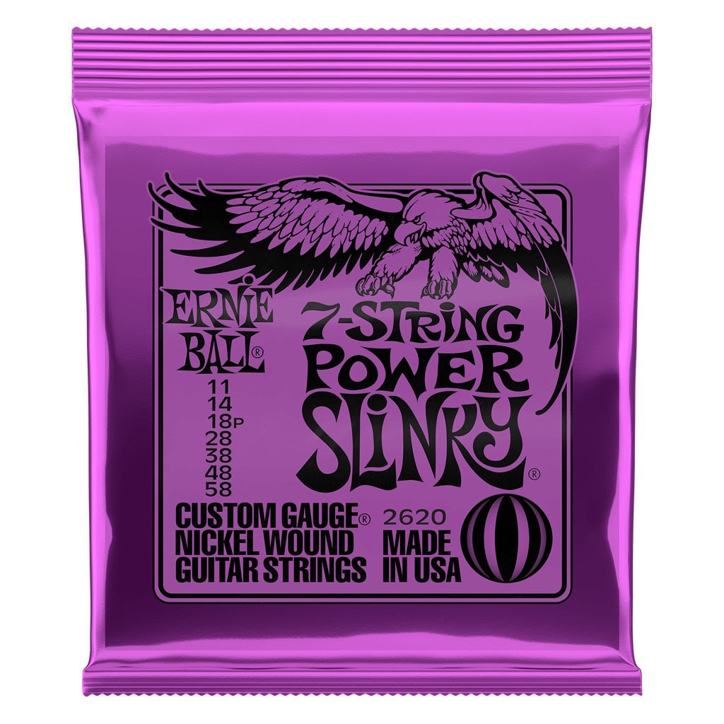 Ernie Ball 7 String Power Slinky Electric Guitar Strings - Music Vault