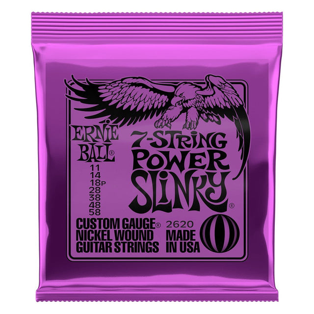 Ernie Ball 7 String Power Slinky Electric Guitar Strings - Music Vault