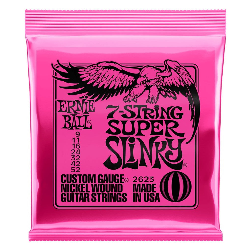 Ernie Ball 7 String Super Slinky Electric Guitar Strings - Music Vault
