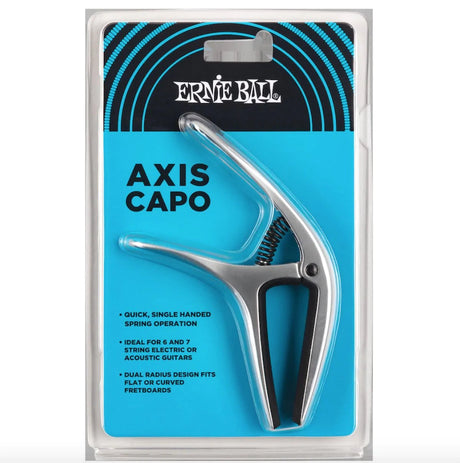 Ernie Ball Axis Capo Silver Music Vault