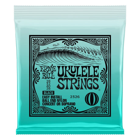 Ernie Ball Concert/Soprano Ball End Ukulele Strings Black - Music Vault