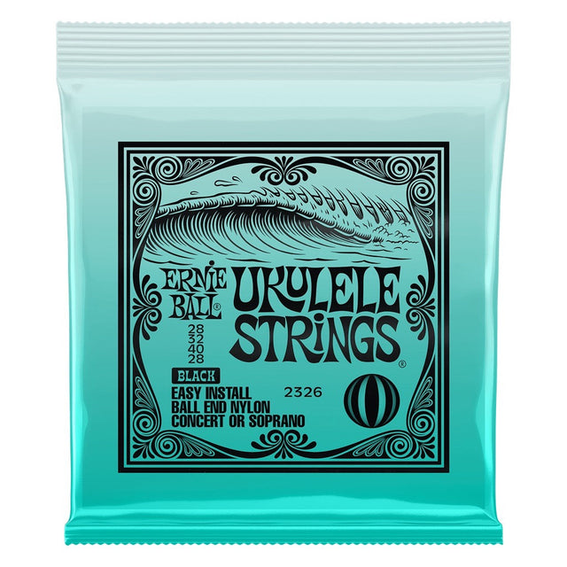 Ernie Ball Concert/Soprano Ball End Ukulele Strings Black - Music Vault