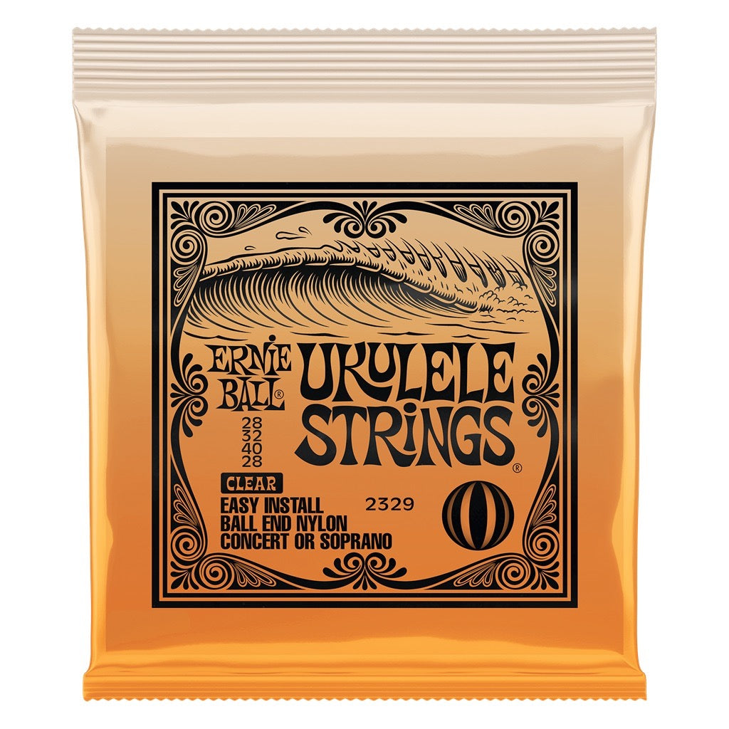Ernie Ball Concert/Soprano Ball End Ukulele Strings Clear - Music Vault