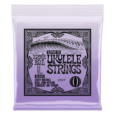 Ernie Ball Concert/Tenor Ball End Ukulele Strings Wound G Black - Music Vault