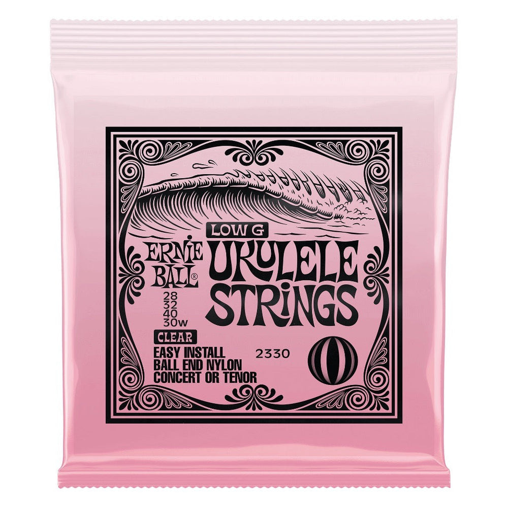 Ernie Ball Concert/Tenor Ball End Ukulele Strings Wound G Clear - Music Vault