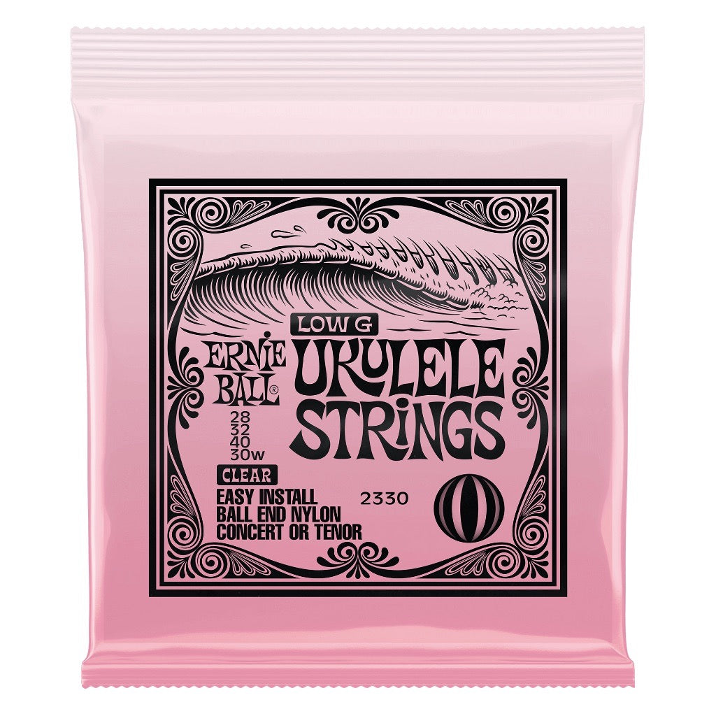 Ernie Ball Concert/Tenor Ball End Ukulele Strings Wound G Clear - Music Vault