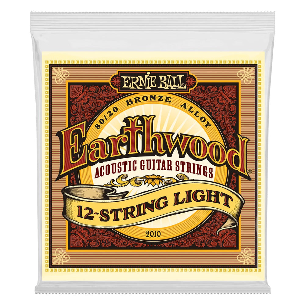 Ernie Ball Earthwood Light 80/20 Bronze 12 string Acoustic Guitar Strings 2010 - Music Vault