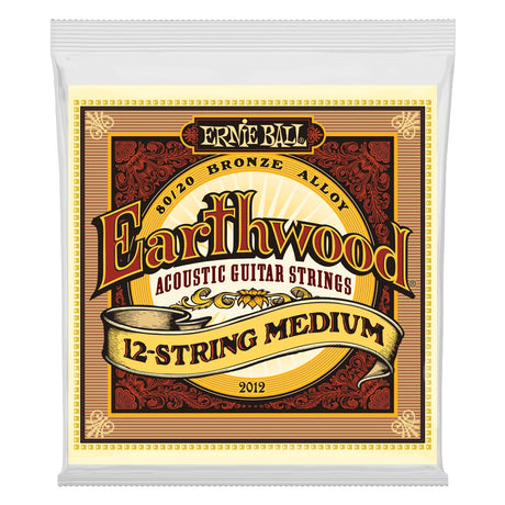 Ernie Ball Earthwood Medium 80/20 Bronze 12 string Acoustic Guitar Strings 2012 - Music Vault