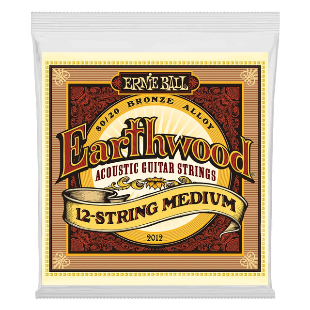 Ernie Ball Earthwood Medium 80/20 Bronze 12 string Acoustic Guitar Strings 2012 - Music Vault