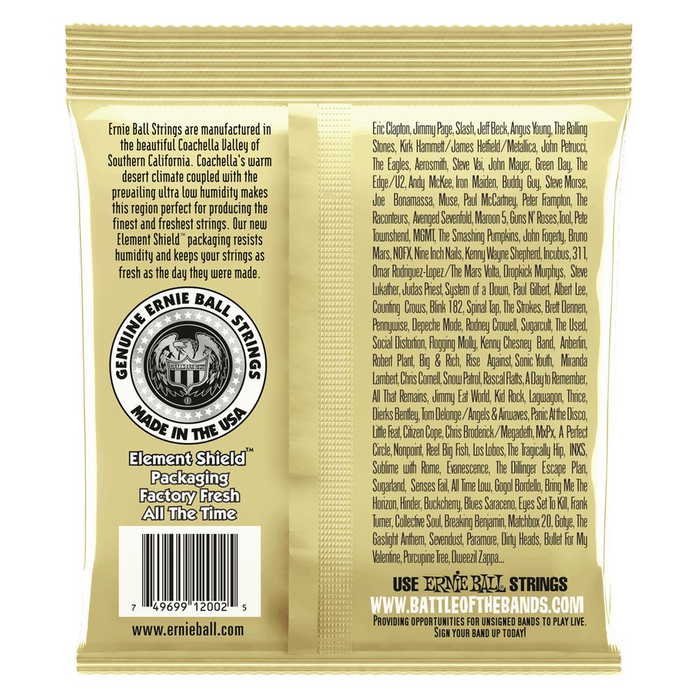 Ernie Ball Earthwood Medium 80/20 Bronze Acoustic Guitar Strings 2002 - Music Vault