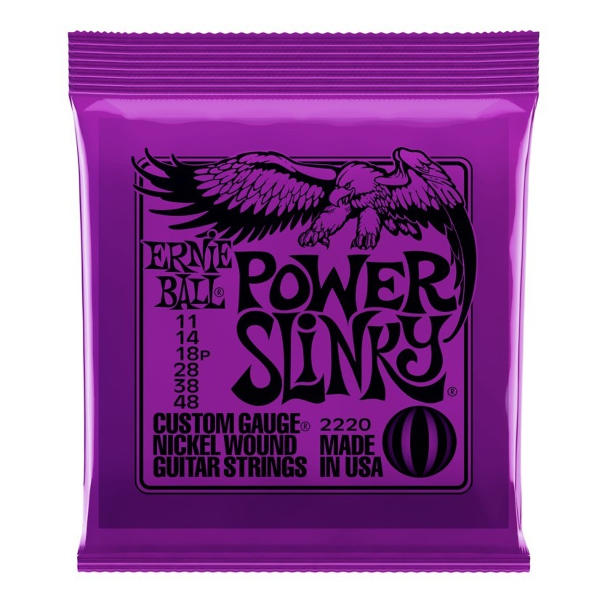 Ernie Ball Power Slinky Electric Guitar Strings 2220 - Music Vault