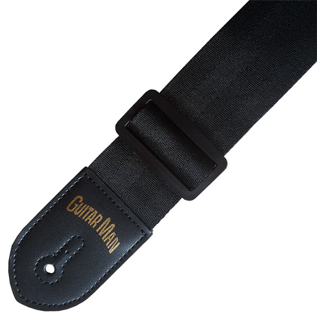 Guitar Man Standard Nylon Guitar Strap Black - Music Vault