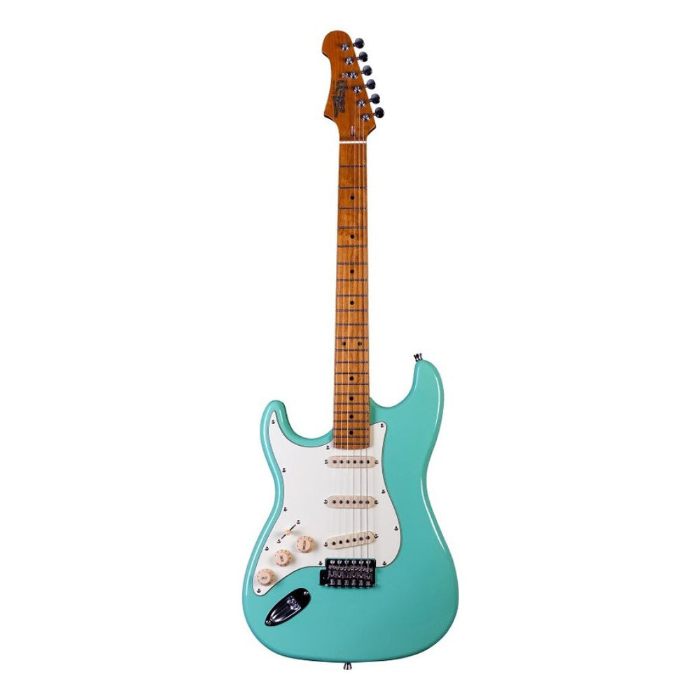 Jet Guitars JS 300 Roasted Maple Sea Foam Green Left Handed - Music Vault